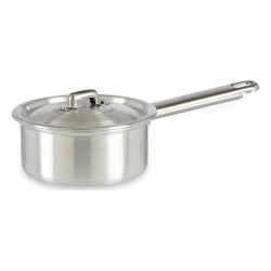 Casserole avec couvercle Ø 12 cm Argenté Aluminium 600 ml (10 Unités)