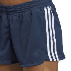 Short de Sport Adidas Knit Pacer 3 Stripes Femme Bleu foncé