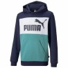 Sweat à capuche enfant Puma Essential Colorblock Bleu foncé