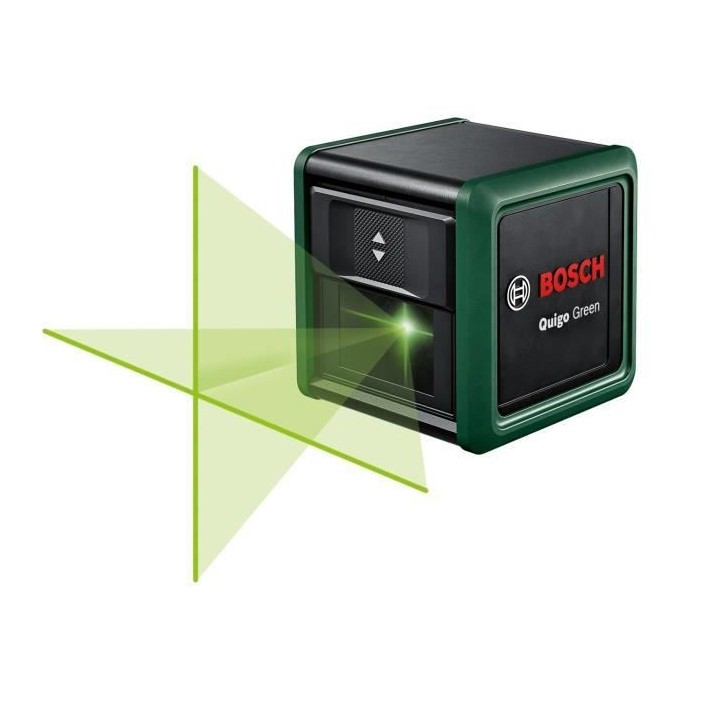 Laser lignes Bosch - Quigo Green (Livré avec 2 piles, une pince unive