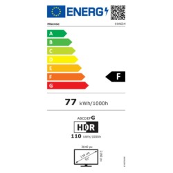 TV intelligente Hisense 55A63H 55" 4K ULTRA HD DLED WIFI 55" 4K Ultra HD LED