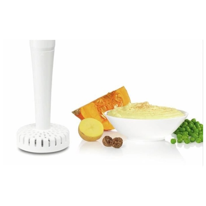 BOSCH MSM66155 Mixeur plongeant blanc. Moteur 600 Watt-11200 t/mn, sil