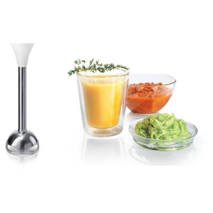 BOSCH MSM66155 Mixeur plongeant blanc. Moteur 600 Watt-11200 t/mn, sil