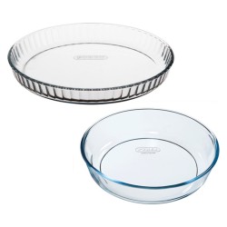 Ensemble de plats de cuisson au four Pyrex Bake&Enjoy Transparent Verre Borosilicaté (Ø 28 cm) (2 pcs)