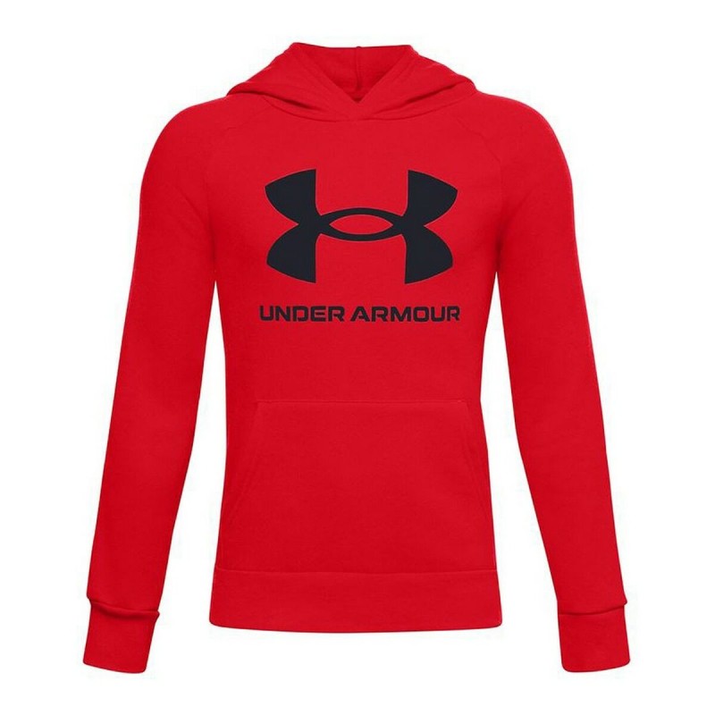 Sweat à capuche enfant Under Armour Big Logo Jn Rouge