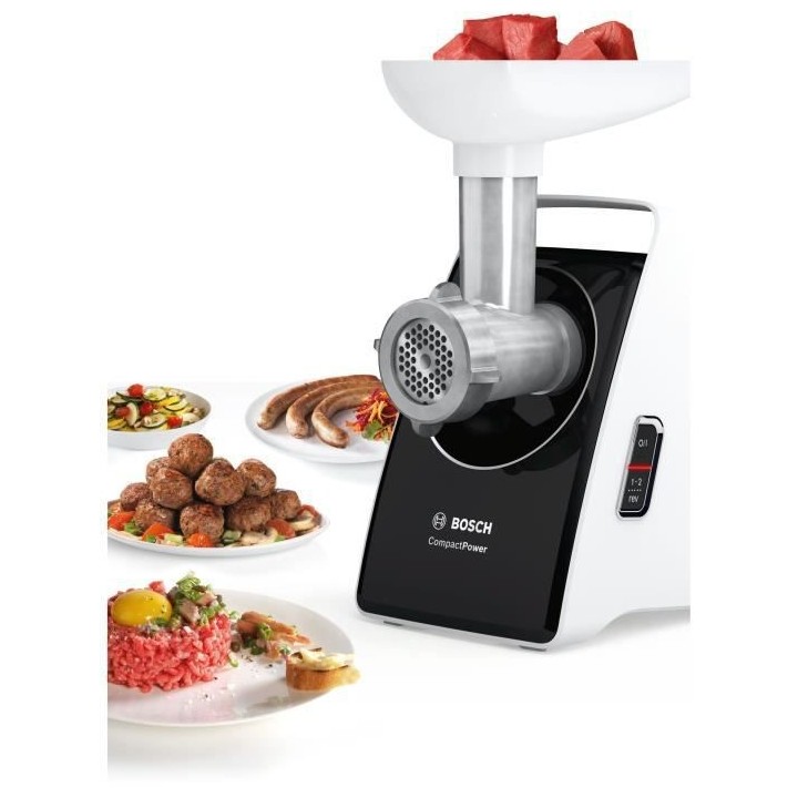 BOSCH - Hachoir a viande Compact Power - 500W - Moteur bloqué 1800W -