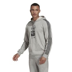 Sweat à capuche homme Adidas X Star Wars: The Mandalorian Gris clair