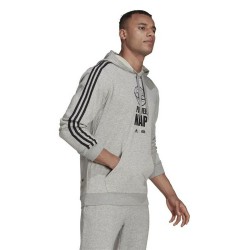 Sweat à capuche homme Adidas X Star Wars: The Mandalorian Gris clair