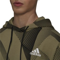 Sweat à capuche homme Adidas Graphic M Kaki