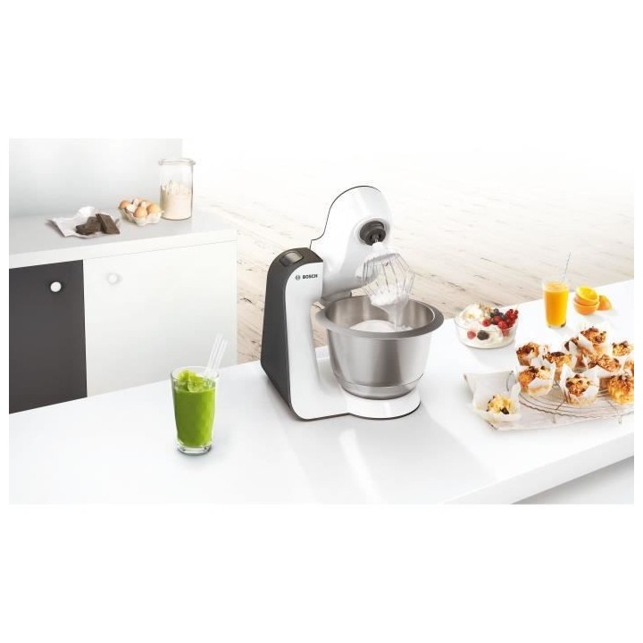 Kitchen machine - BOSH MUM50123 - Blanc/Gris - 800W - 4 vitesses + pul
