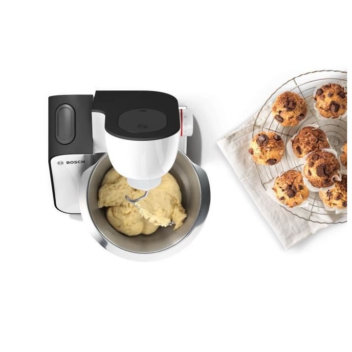 Kitchen machine - BOSH MUM50123 - Blanc/Gris - 800W - 4 vitesses + pul