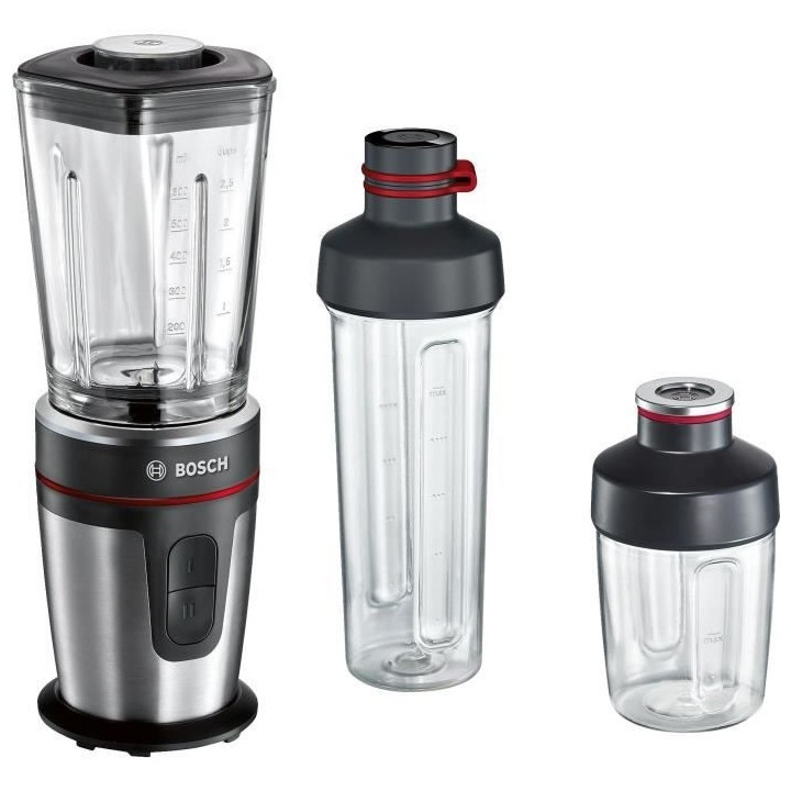 BOSCH Mini blender Mixx2Go - 350 W- 2 vitesses-Bol mixeur 600ml- Lames