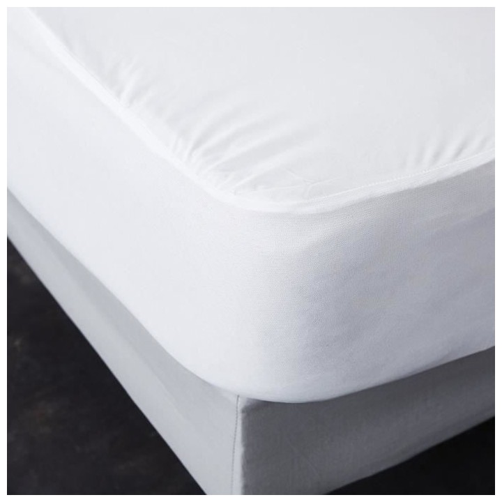 SWEETNIGHT Protege-matelas AXEL - Imperméable - Blanc - 140 x 190 / 2