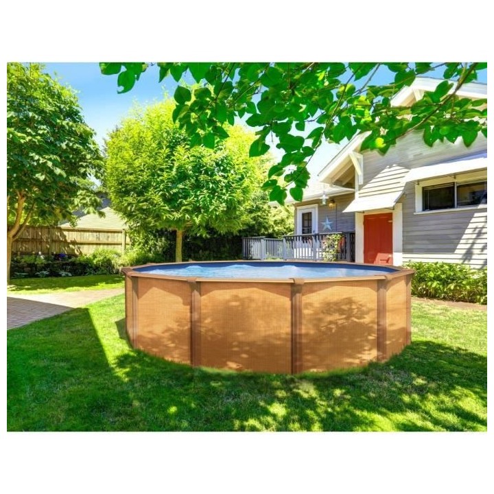 Kit Piscine hors sol acier TRIGANO Osmose - 395 x 132 cm - Ronde (Livr