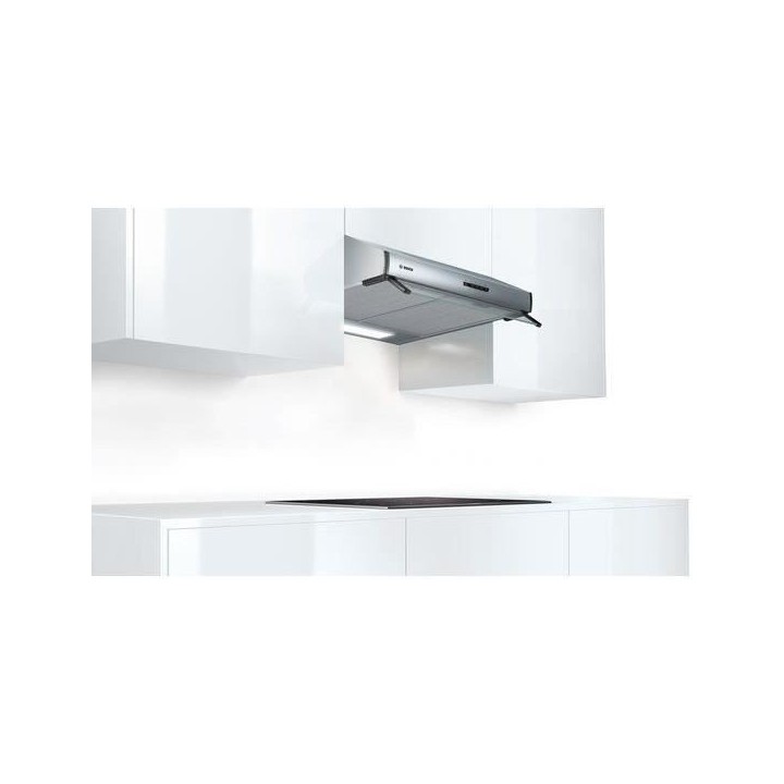 Hotte classique murale BOSCH DUL63CC50 - L 60 cm - Inox - Evacuation /