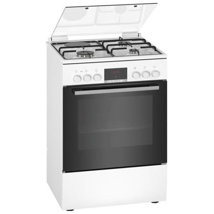 BOSCH HXR39IG20 - Cuisiniere mixte - 3 foyers gaz et 1 électrique - F