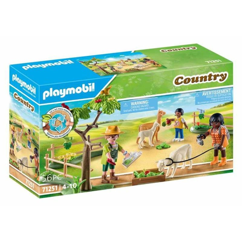 Playset Playmobil 71251 Country Walk with Alpaca 56 Pièces