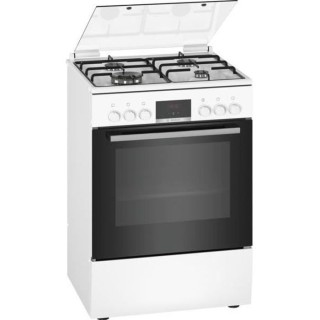 BOSCH HXR39IH20 - Cuisiniere mixte - 3 foyers gaz et 1 wok - Four mult