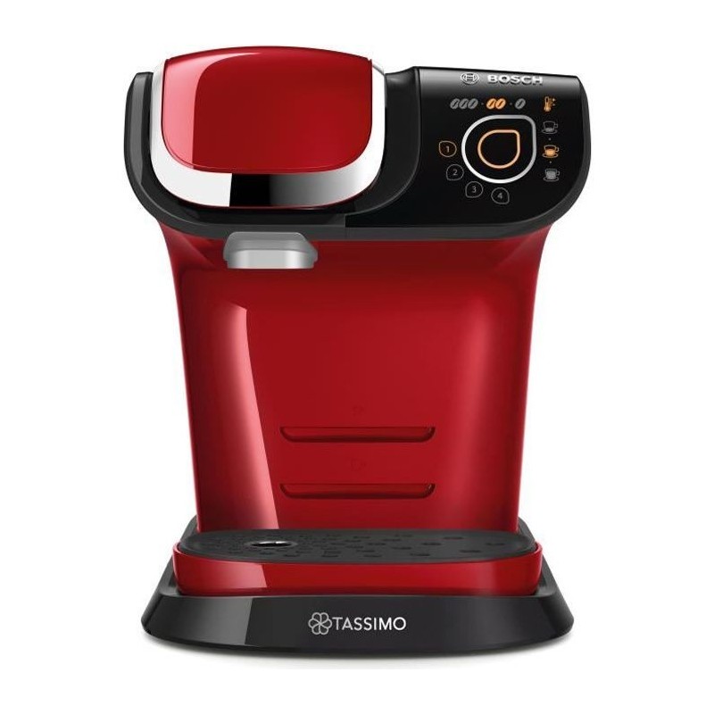 Machine a café TASSIMO BOSCH TAS6503 - Rouge - Multi-boissons - Réservoir d'eau 1,3L - Arret automatique