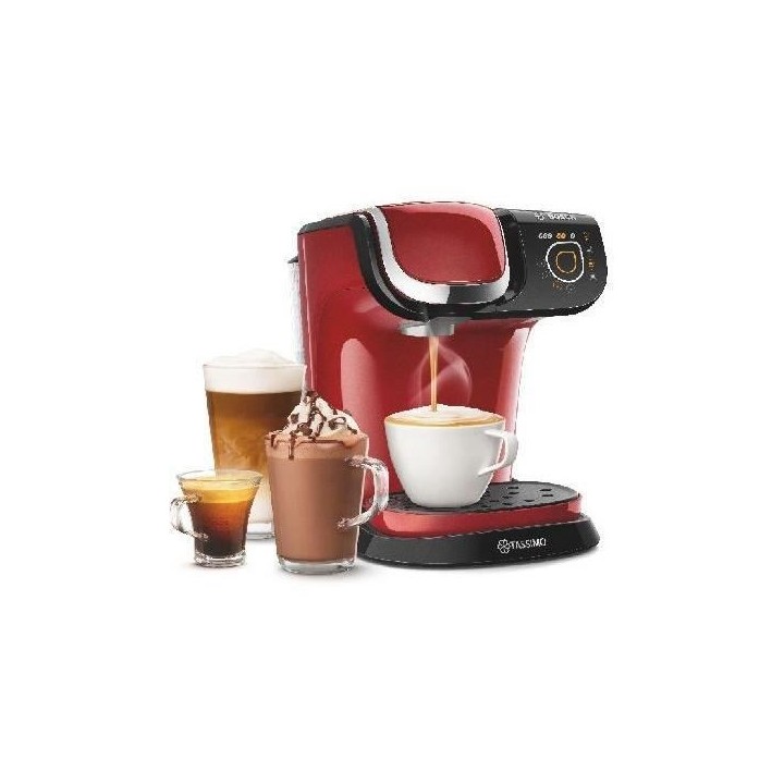Machine a café TASSIMO BOSCH TAS6503 - Rouge - Multi-boissons - Rése