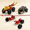 Jeu de Véhicules Lego Ninjago Kai and Ras's Car and Bike Battle 71789 109 Pièces