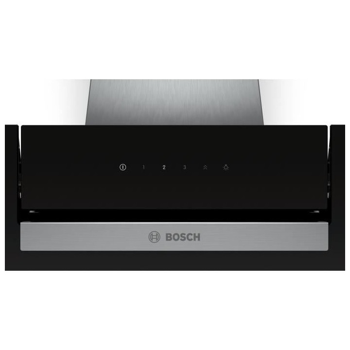 Hotte décorative murale BOSCH DWK67EM60 - L 60 cm - Noir - Evacuation