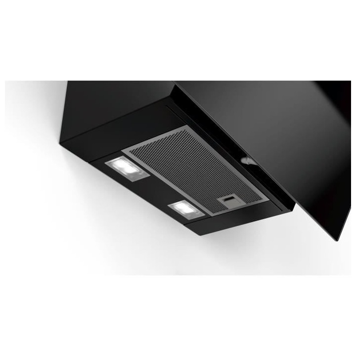 Hotte décorative murale BOSCH DWK67EM60 - L 60 cm - Noir - Evacuation