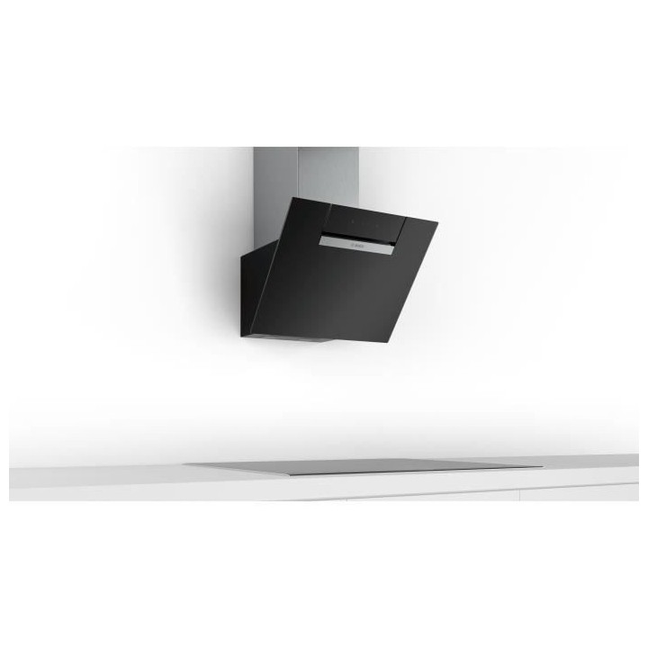 Hotte décorative murale BOSCH DWK67EM60 - L 60 cm - Noir - Evacuation