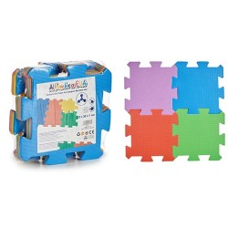 Tapis Puzzle Multicouleur Feuille de Mousse (12 Unités)