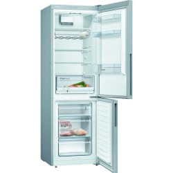 BOSCH KGV36VLEAS - Réfrigérateur congélateur bas-307 L (213+94 L)-Froid brassé - L 60 x H 186 cm - Inox