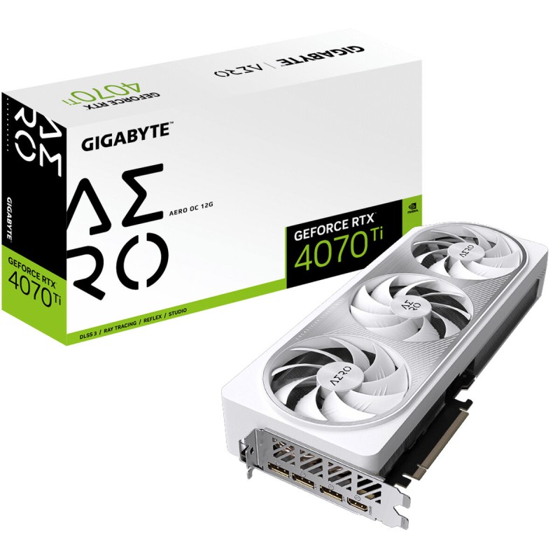 Carte Graphique Gigabyte GV-N4070AERO OC-12GD 12 GB GDDR6X GEFORCE RTX 4070 12 GB RAM