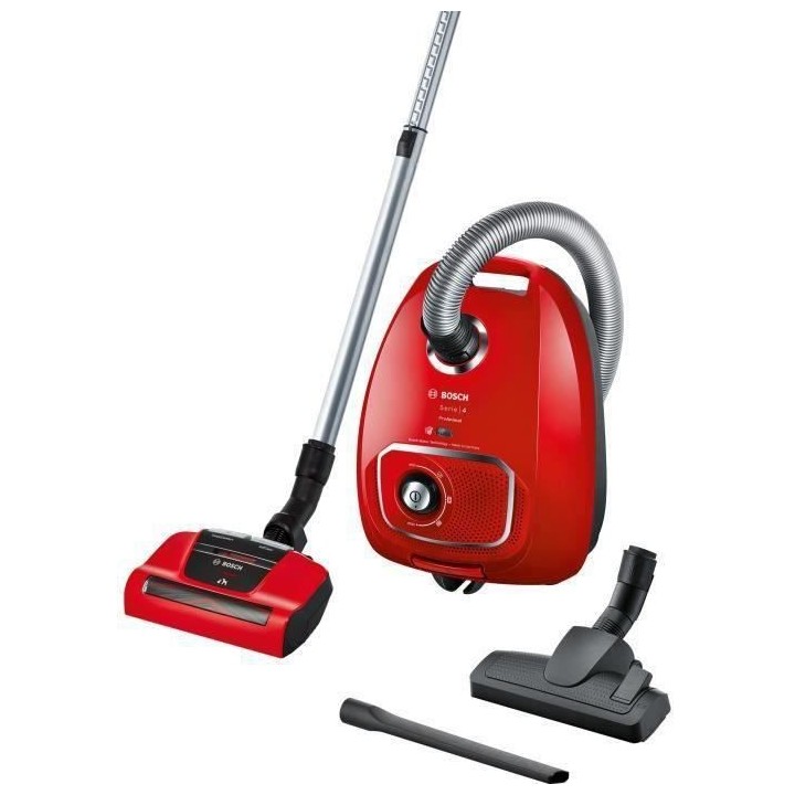BOSCH BGBS4PET1 ProAnimal Aspirateur avec sac - Rouge