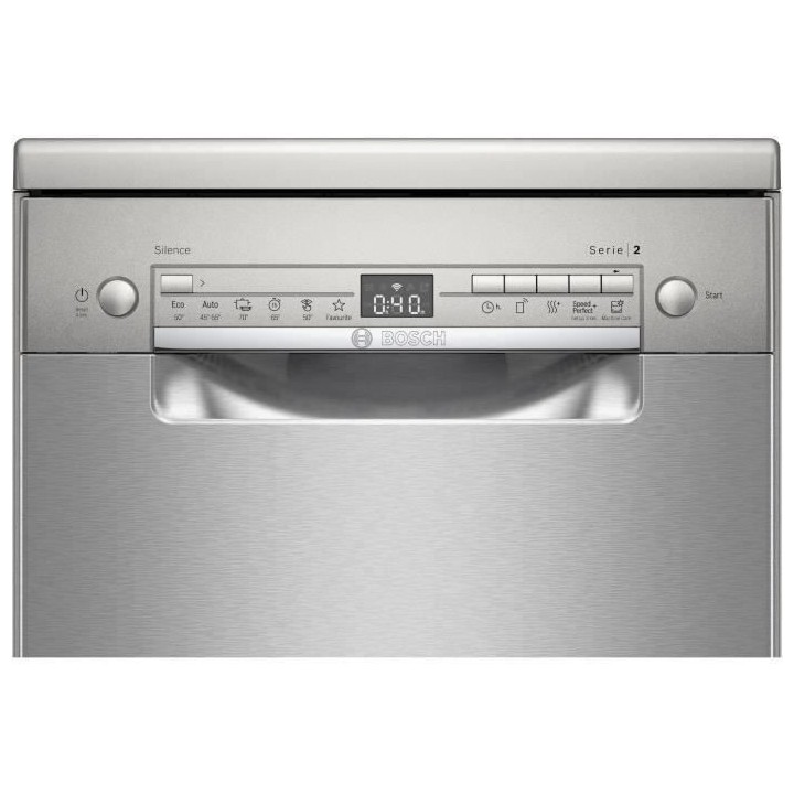 Lave-vaisselle pose libre BOSCH SPS2HKI59E - 9 couverts - Induction -