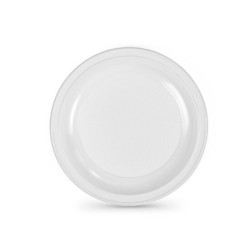 Lot d'assiettes réutilisables Algon Blanc Plastique 25 cm (5 Unités)