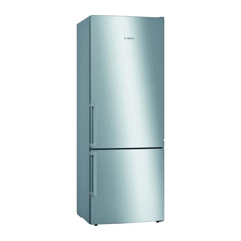 BOSCH KGE58AICP Réfrigérateur combi - 495 L (377 L + 118 L) - Brassé LowFrost - HxLxP 191 x 70 x 77 cm - Inox