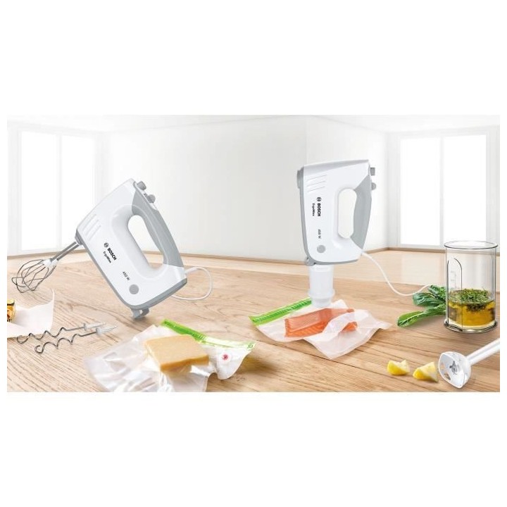 BOSCH MFQ364V0 Batteur ErgoMixx moteur puissant 450 W. 5 vitesses+turb