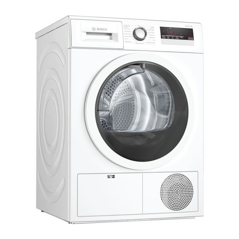 Seche-linge a condensation BOSCH WTN85V07FF SER4 - 7 kg - Classe B - Blanc