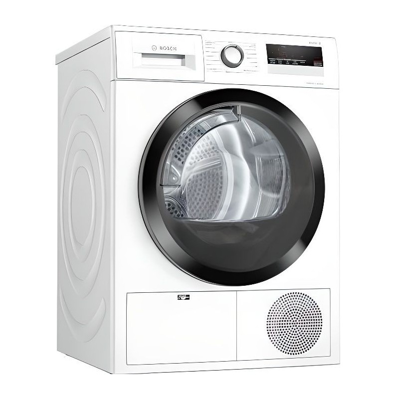 Seche-linge pompe a chaleur BOSCH WTH85V02FF SER4 - 8 kg - L60cm - Classe A++ - Inox