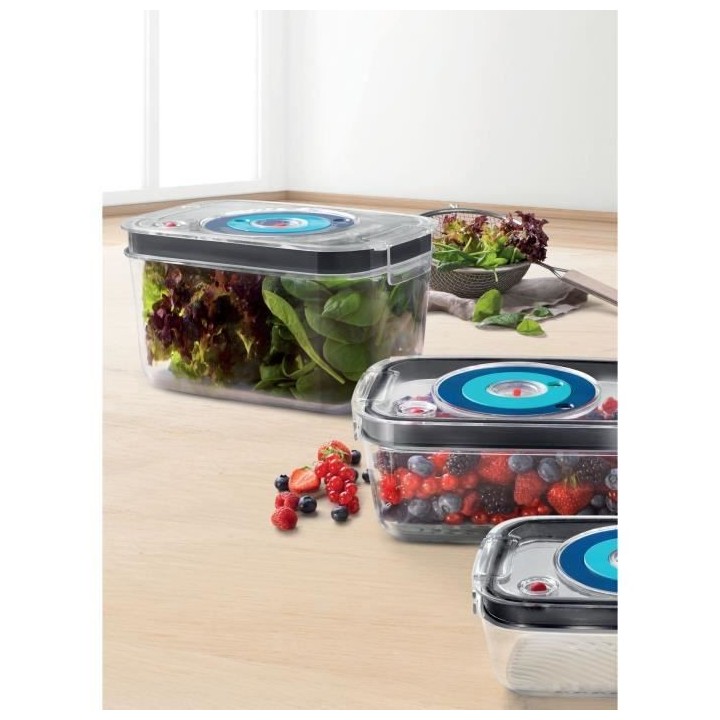 BOSCH - 3 boites de conservation sous vide hermétiques : 0,7L, 1,0L e