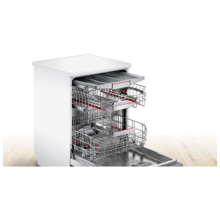 Lave-vaisselle pose libre BOSCH SMS6ZCW48E SER6 - 14 couverts - Induct