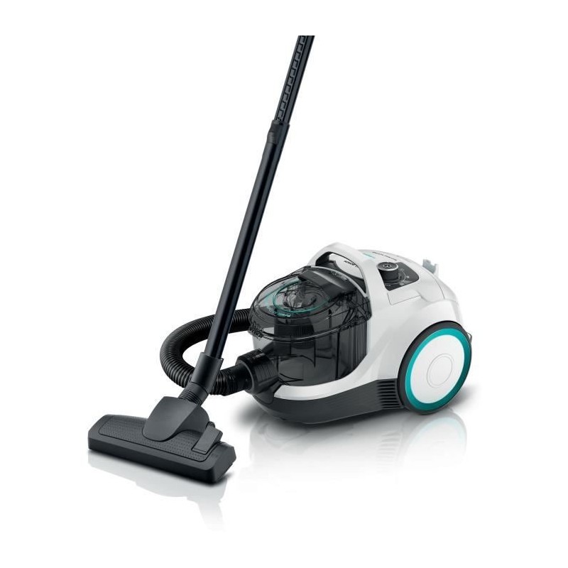 BOSCH GX21 - Aspirateur traîneau sans sac - ProHygiene - 550W - 78 dB - Filtre UltraAllergie - 10m - 2L - Blanc