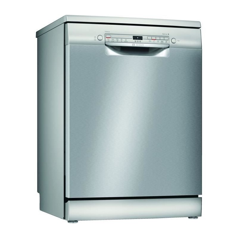 Lave-vaisselle pose libre BOSCH SMS2ITI12E SER2 - 12 couverts - Induction - L60cm - Home Connect - 48 dB - Silver/Inox