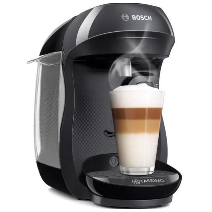 BOSCH machine Tassimo HAPPY (noire) + 3 packs de T-Discs offerts. Mach