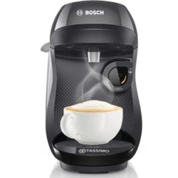 BOSCH machine Tassimo HAPPY (noire) + 3 packs de T-Discs offerts. Machine compacte automatique avec lecteur optique de codes bar