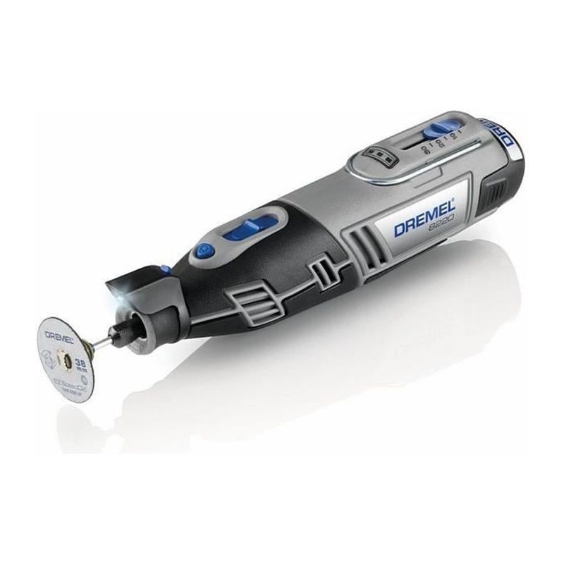 Dremel 8220 - Outil Rotatif Multifonction Sans-fil 12V (Livré avec 1 Adaptation et 5 Accessoires, Vitesse 5.000-35.000 tr/min)