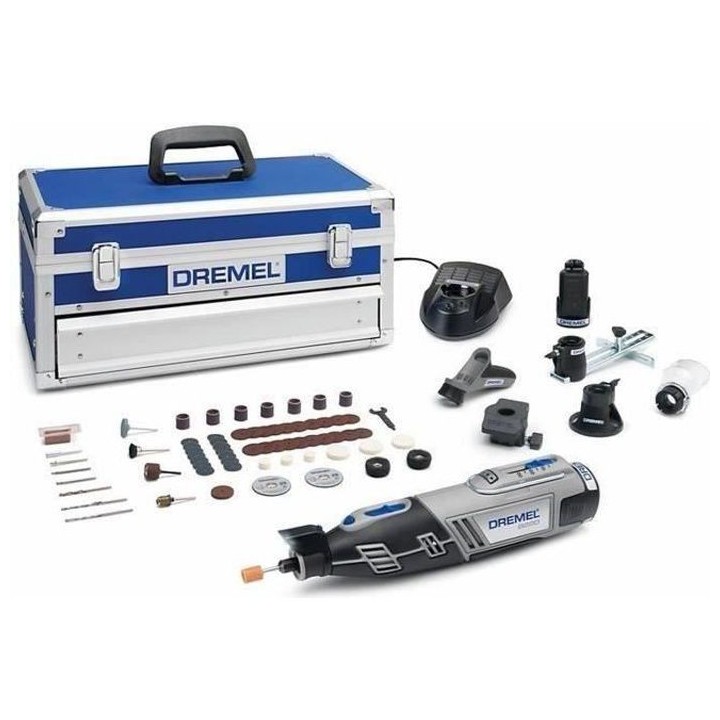 Dremel 8220 Outil Rotatif Multifonction Sans-fil 12V (Livré avec 5 Ad
