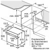 Four électrique encastrable BOSCH HBA573BA0 - Air pulsé 3D+ - 71L - Pyrolyse - A - Noir