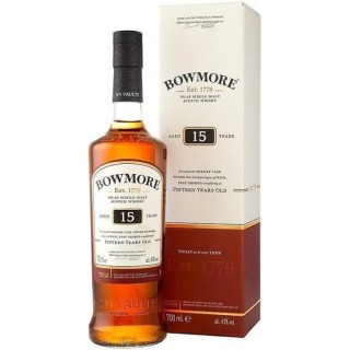 Whisky Bowmore 15 ans Darkest - Islay Single malt scotch whisky - Ecos