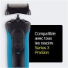 Braun Series 3 ProSkin Piece De Rechange Pour Rasoir Électrique Noire, Compatible avec les rasoirs Series 3, 32B