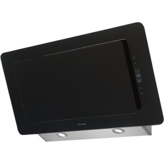 Hotte murale BRANDT BHV6961B - L 90 cm - Noir - Évacuation / Recyclag
